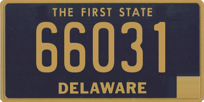 DE license plate 66031