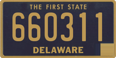 DE license plate 660311