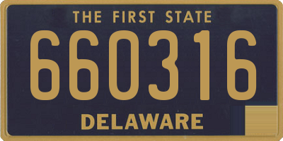 DE license plate 660316