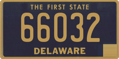 DE license plate 66032