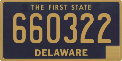 DE license plate 660322
