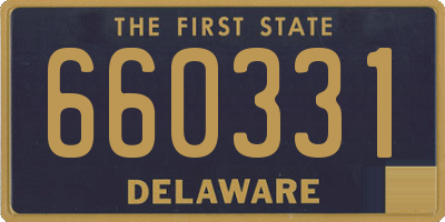 DE license plate 660331