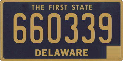 DE license plate 660339