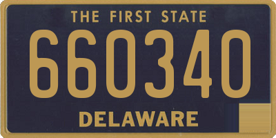 DE license plate 660340