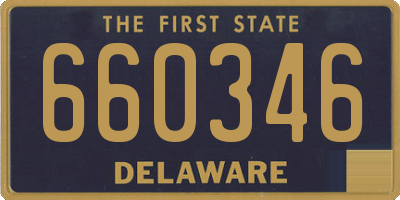 DE license plate 660346