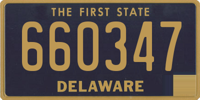 DE license plate 660347