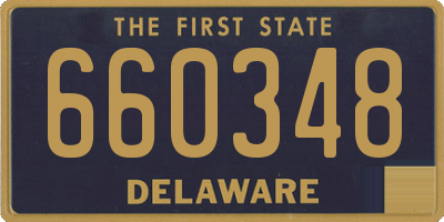 DE license plate 660348
