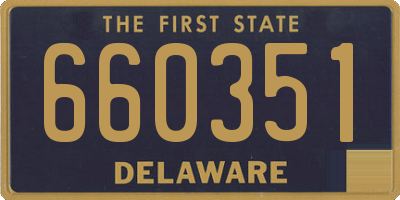 DE license plate 660351