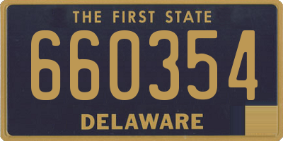 DE license plate 660354