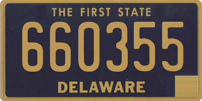 DE license plate 660355