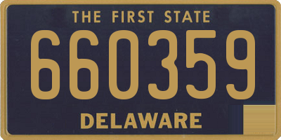DE license plate 660359