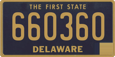 DE license plate 660360