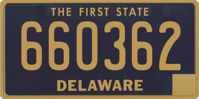 DE license plate 660362
