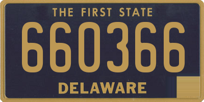 DE license plate 660366