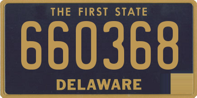 DE license plate 660368