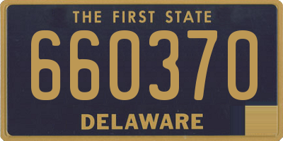 DE license plate 660370