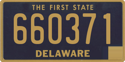 DE license plate 660371