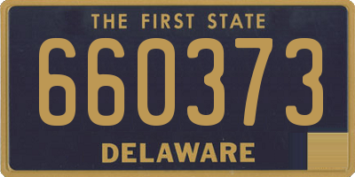 DE license plate 660373