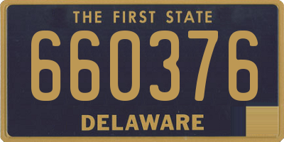 DE license plate 660376