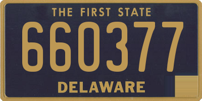 DE license plate 660377