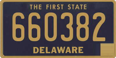 DE license plate 660382