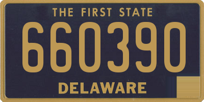 DE license plate 660390