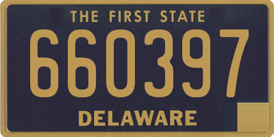 DE license plate 660397