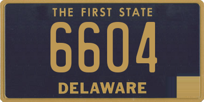 DE license plate 6604
