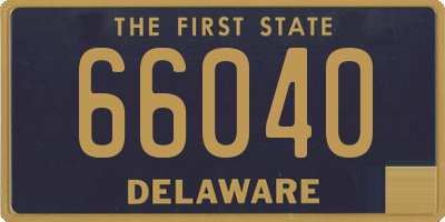 DE license plate 66040