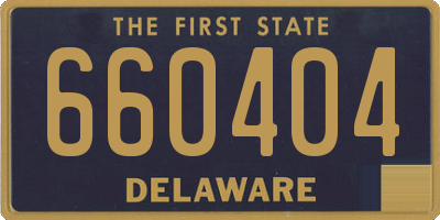 DE license plate 660404