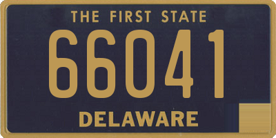 DE license plate 66041
