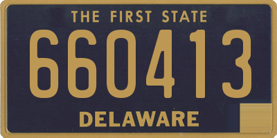 DE license plate 660413