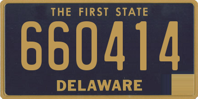 DE license plate 660414