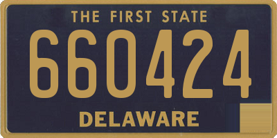 DE license plate 660424