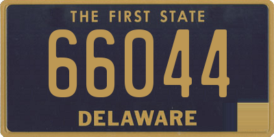 DE license plate 66044