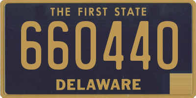 DE license plate 660440