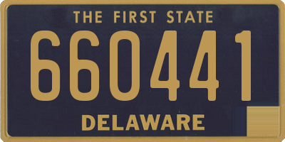 DE license plate 660441