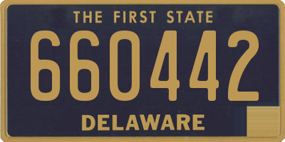 DE license plate 660442