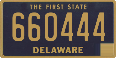 DE license plate 660444