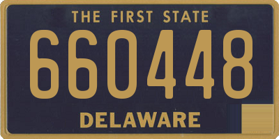 DE license plate 660448