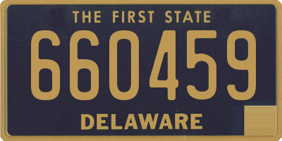 DE license plate 660459
