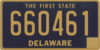 DE license plate 660461
