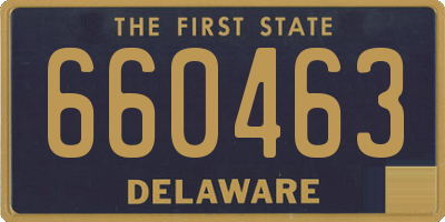 DE license plate 660463
