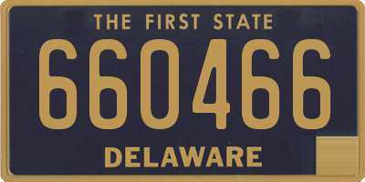 DE license plate 660466