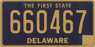 DE license plate 660467