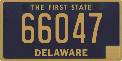 DE license plate 66047