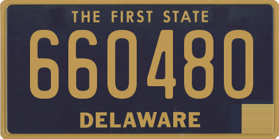 DE license plate 660480