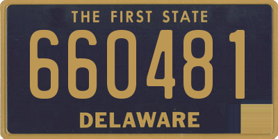 DE license plate 660481