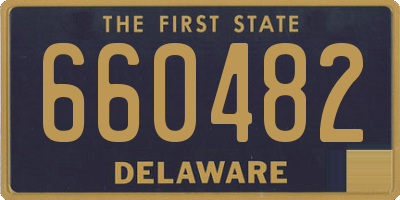 DE license plate 660482