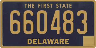 DE license plate 660483